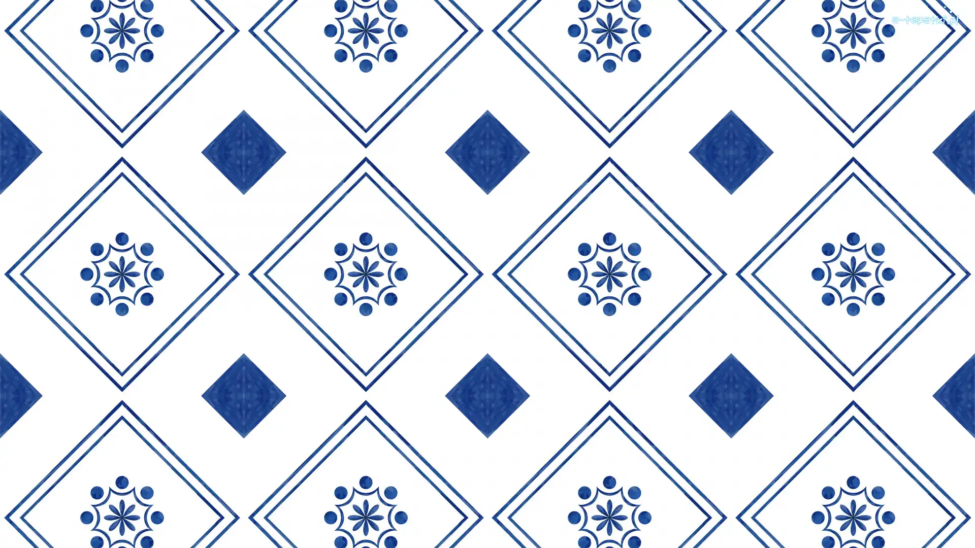Kwadraty, Tekstura, Biało-niebieska