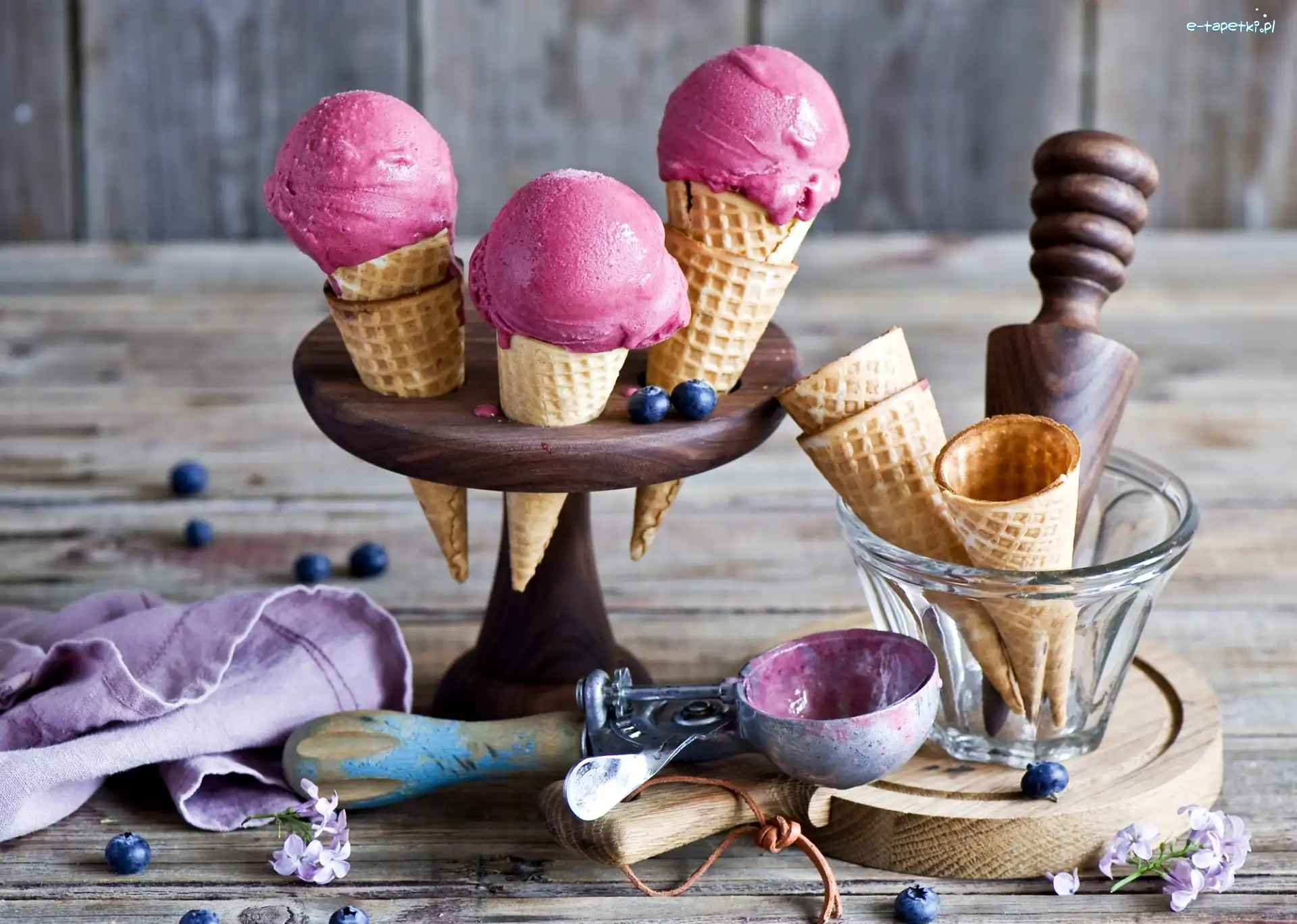 Lody, Jagody, Rożki, Owocowe