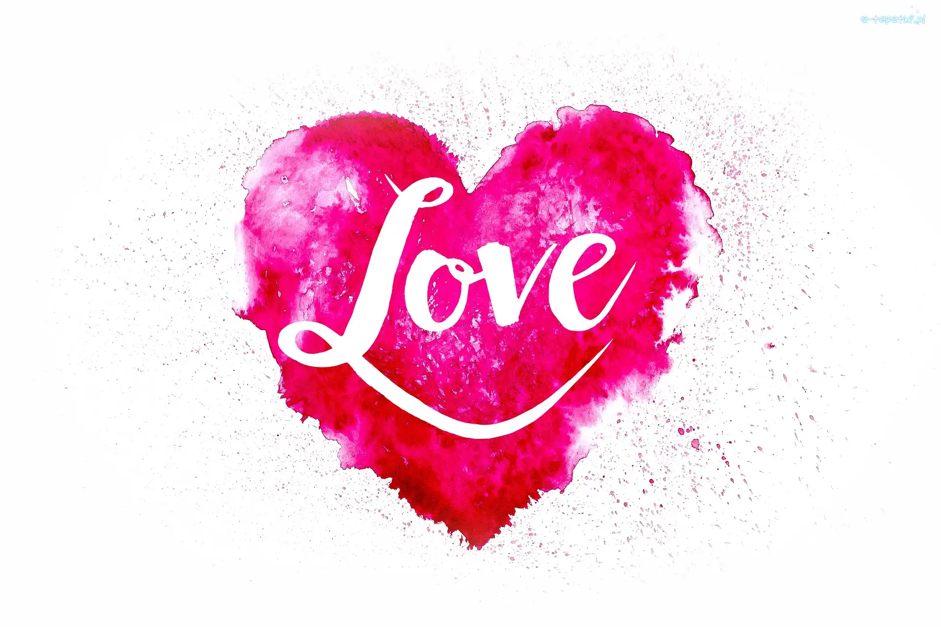 Miłość, Love, Napis, Serce