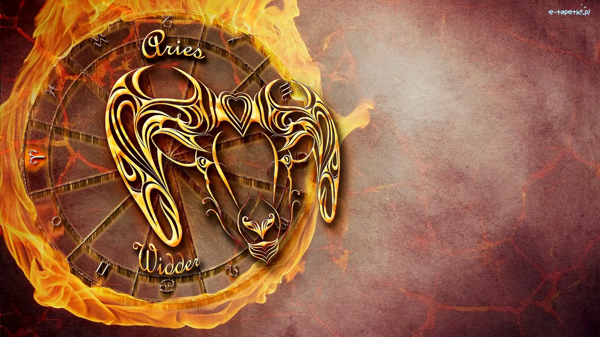 Baran, Ogień, Grafika, Znak zodiaku