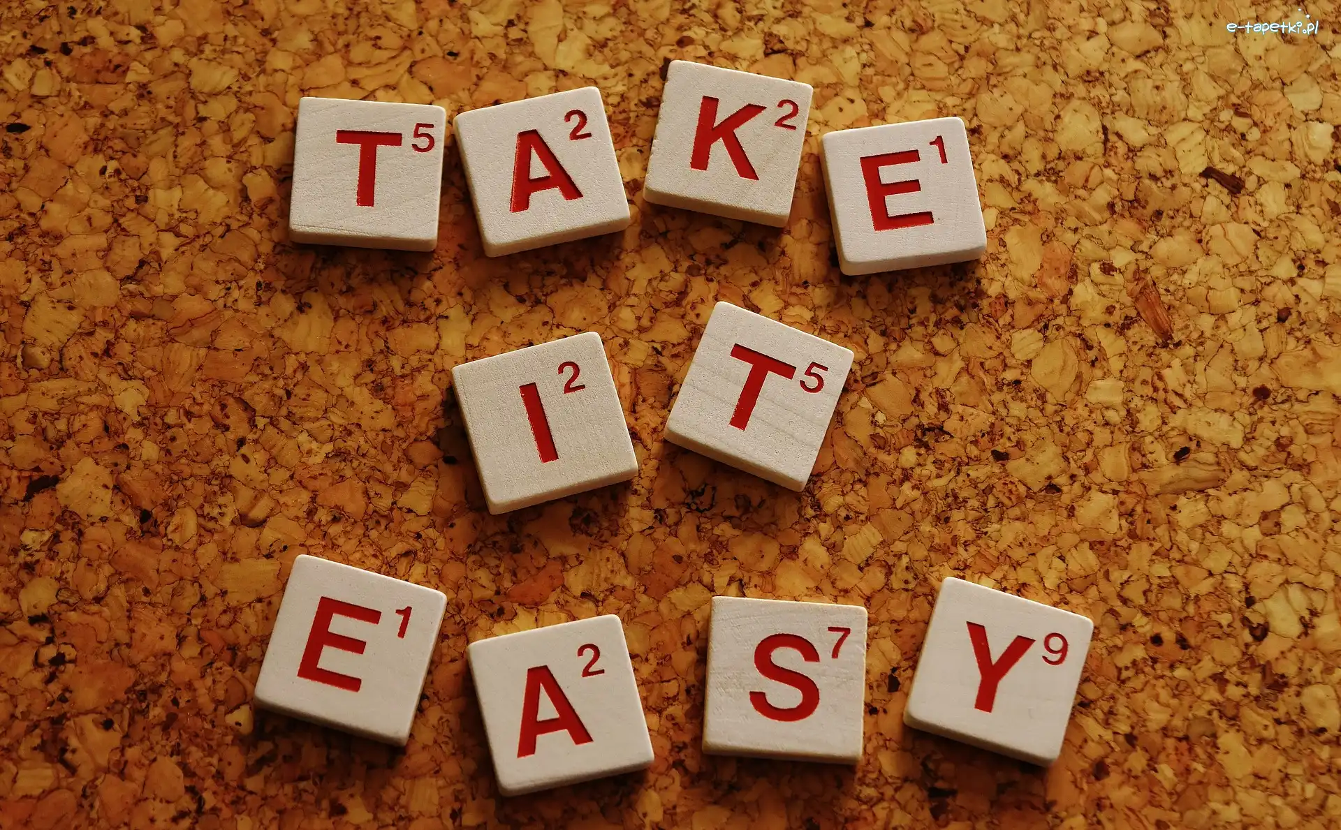 Take it easy, Napis, Scrabble