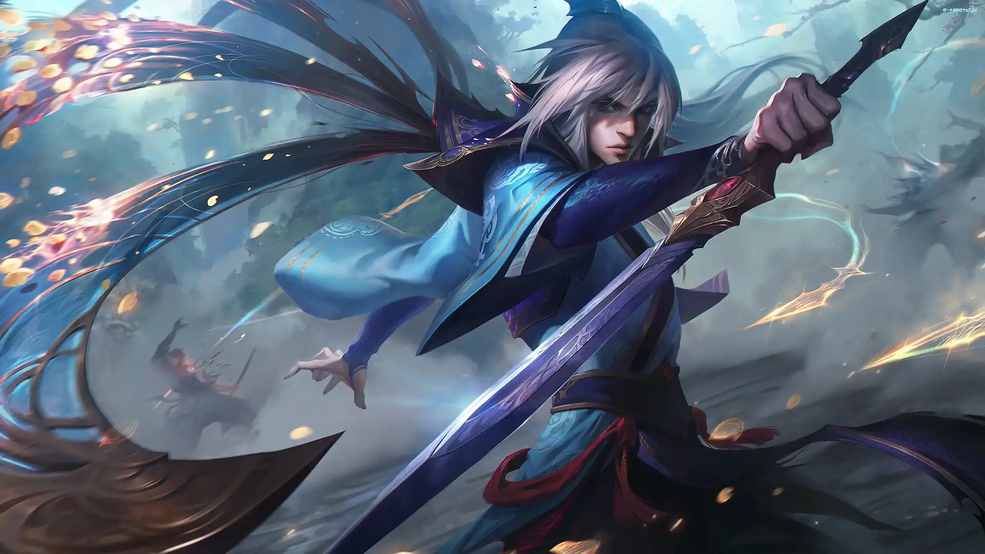 Wojownik, Postać, Talon, League of Legends, Gra, Miecz, Cień Ostrza