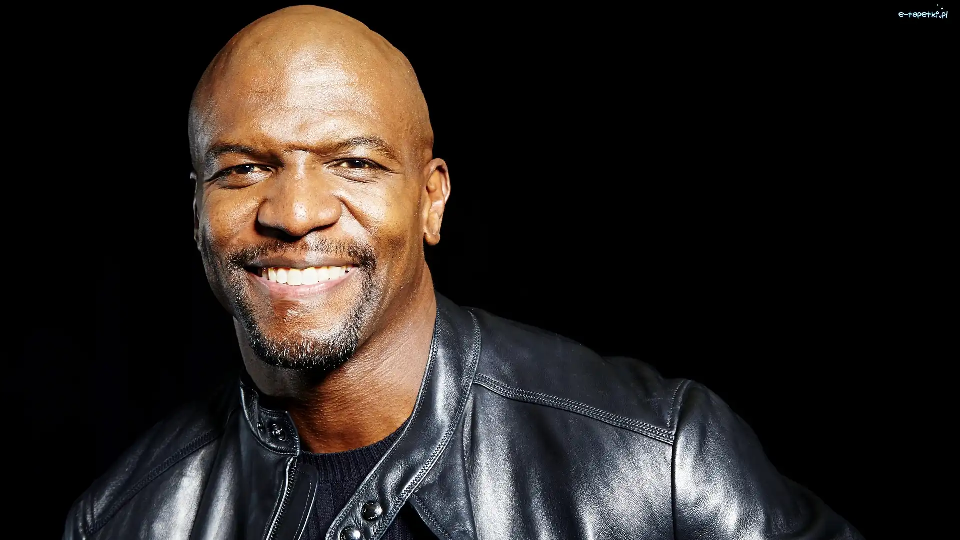 Uśmiech, Aktor, Tło, Czarne, Terry Crews, Skórzana, Kurtka, Mężczyzna