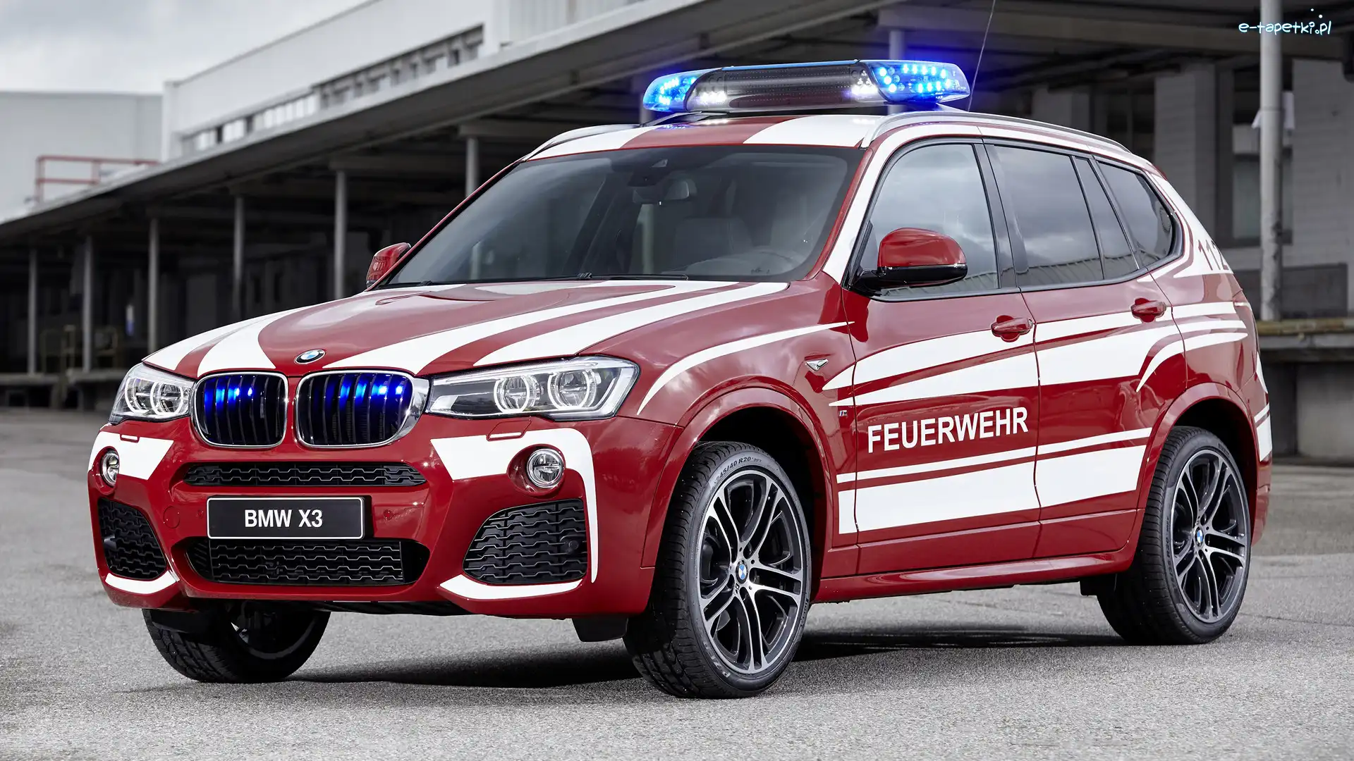 Straż pożarna, BMW X3, Czerwone