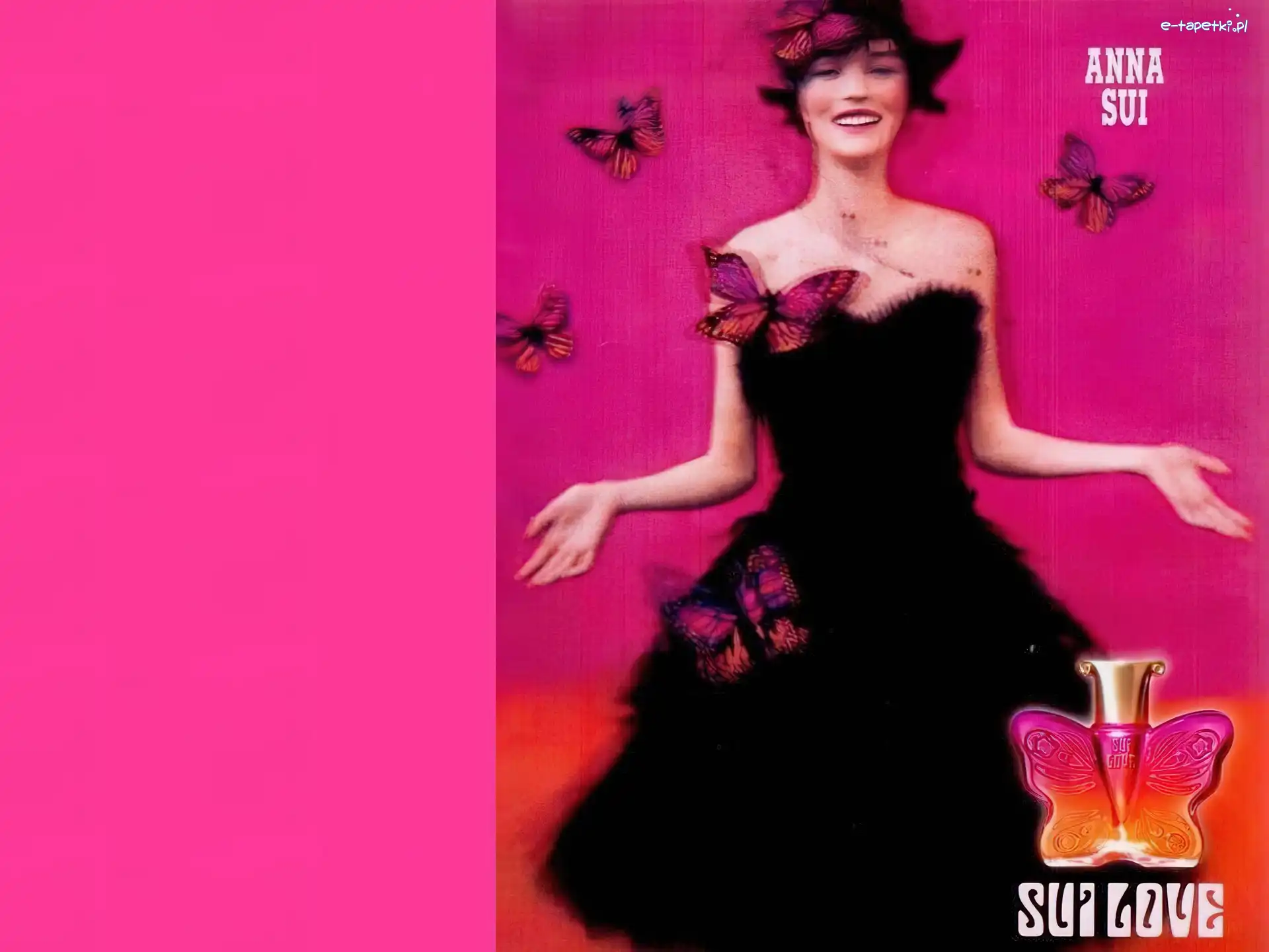 motyl, perfum, flakon, kobieta, love, Anna Sui