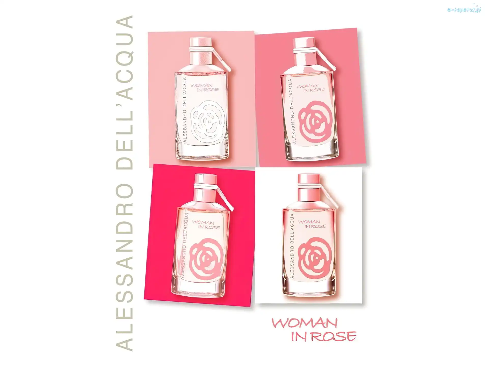 perfumy, in, rose, flakon, woman, Alessandro Dellacqua