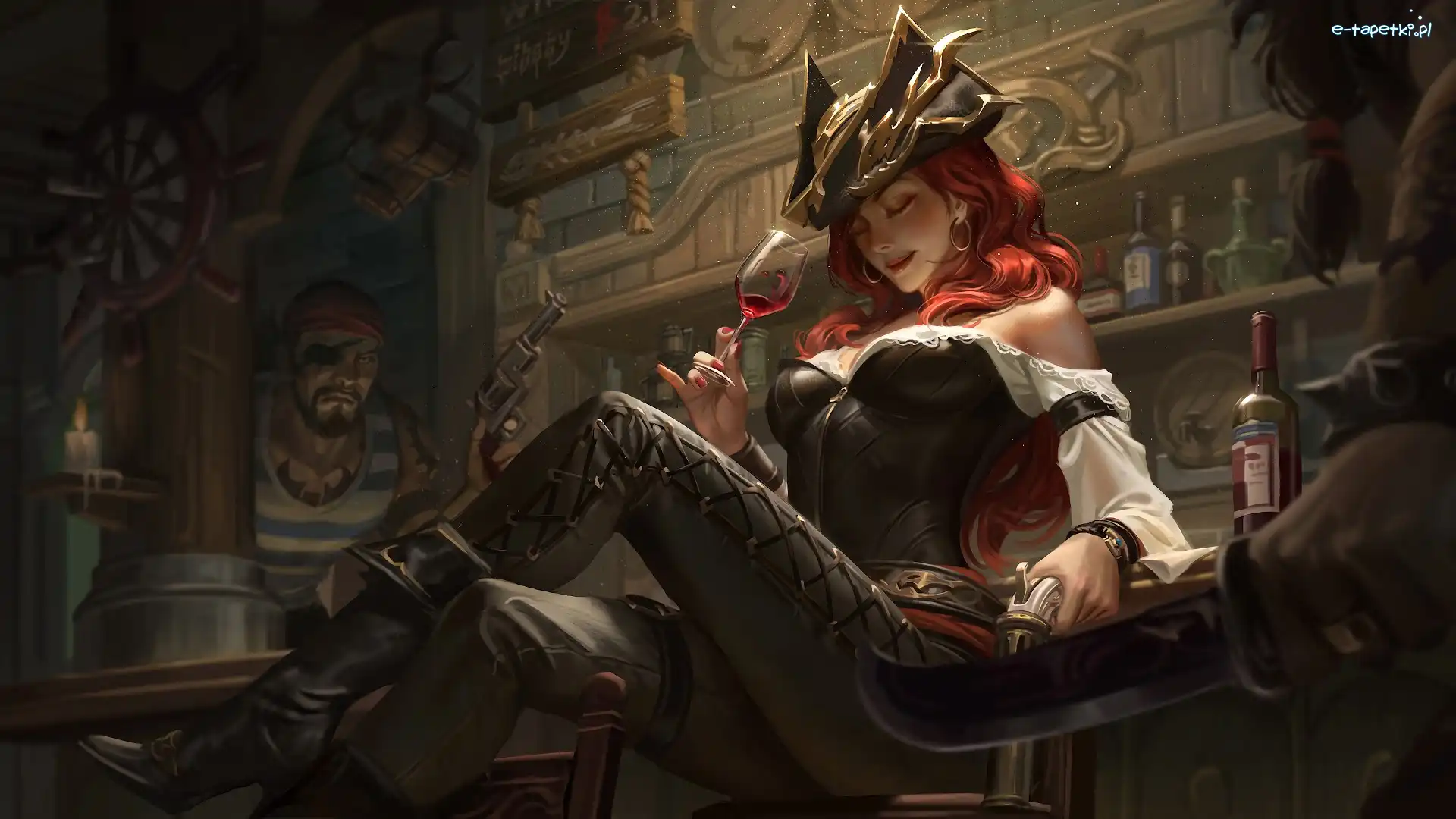 Gry, Postać, League of Legends, Łowca nagród, Miss Sarah Fortune