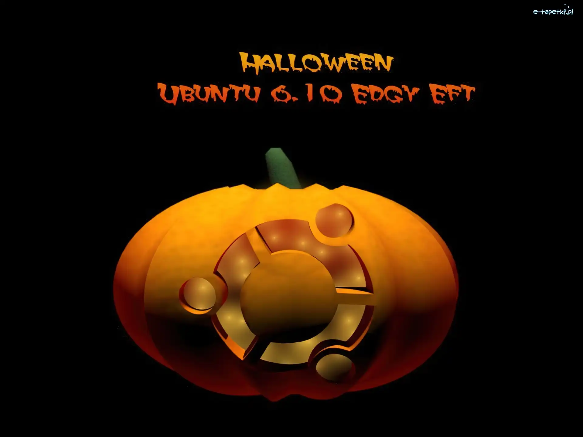 ludzie, dynia, symbol, krąg, halloween, Ubuntu