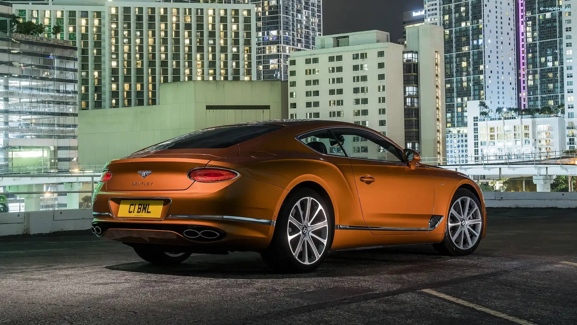 Coupe, Bok, Tył, Bentley Continental GT V8