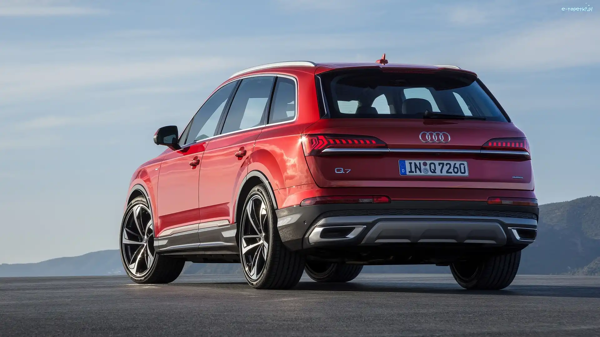 Tył, Audi Q7, Czerwone
