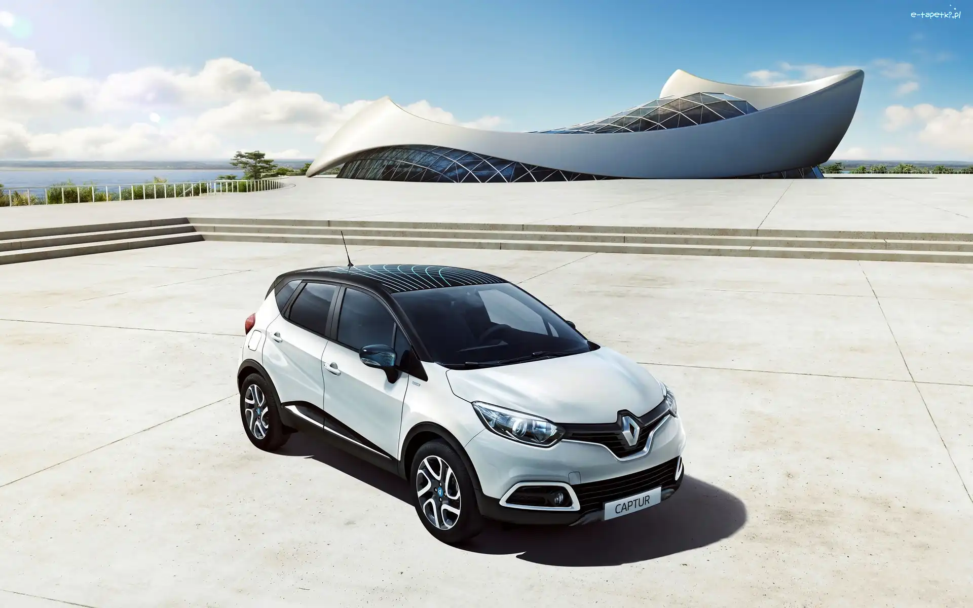 Budynek, Renault Captur, Biały