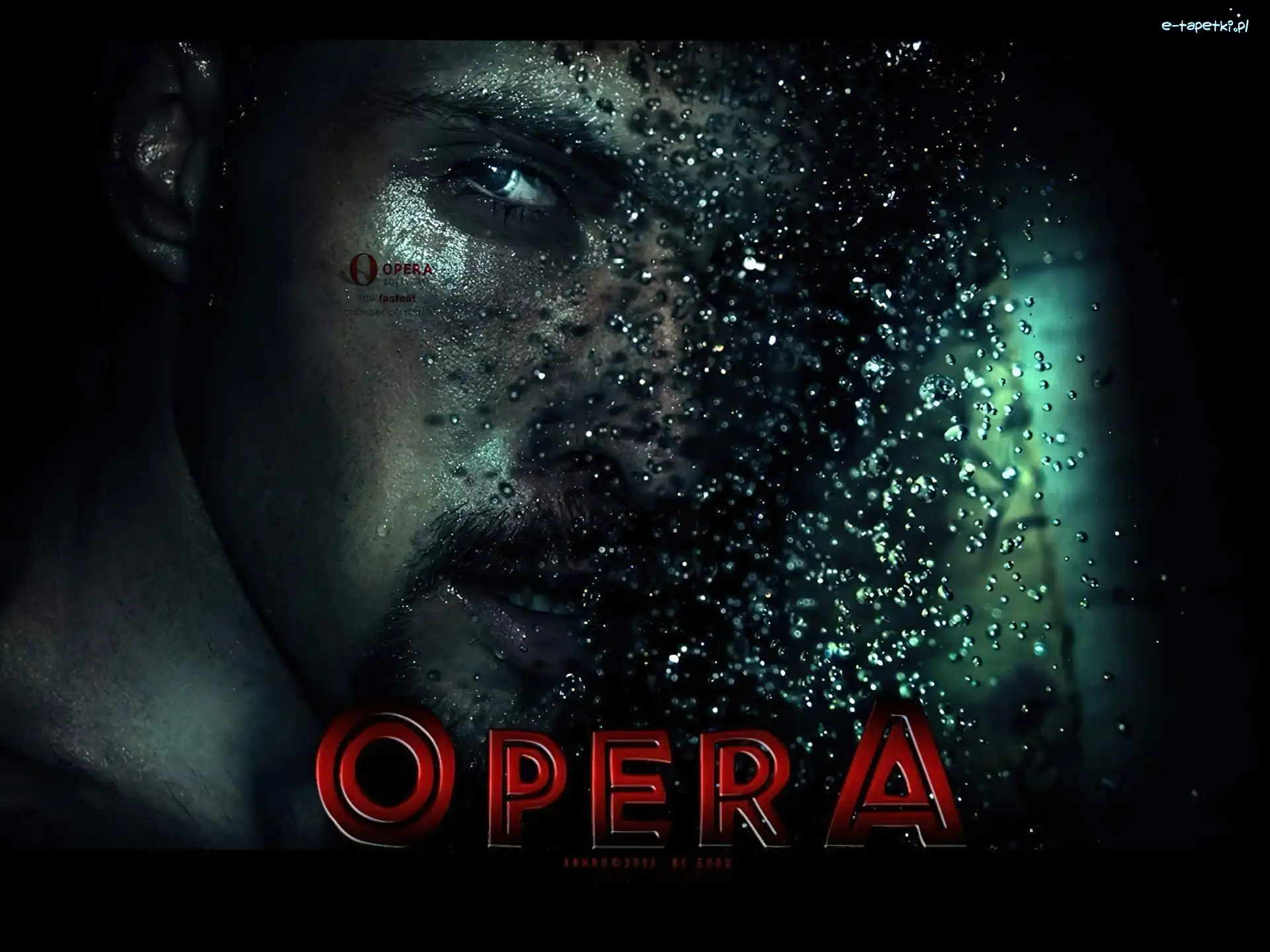 twarz, woda, Opera, mężczyzna