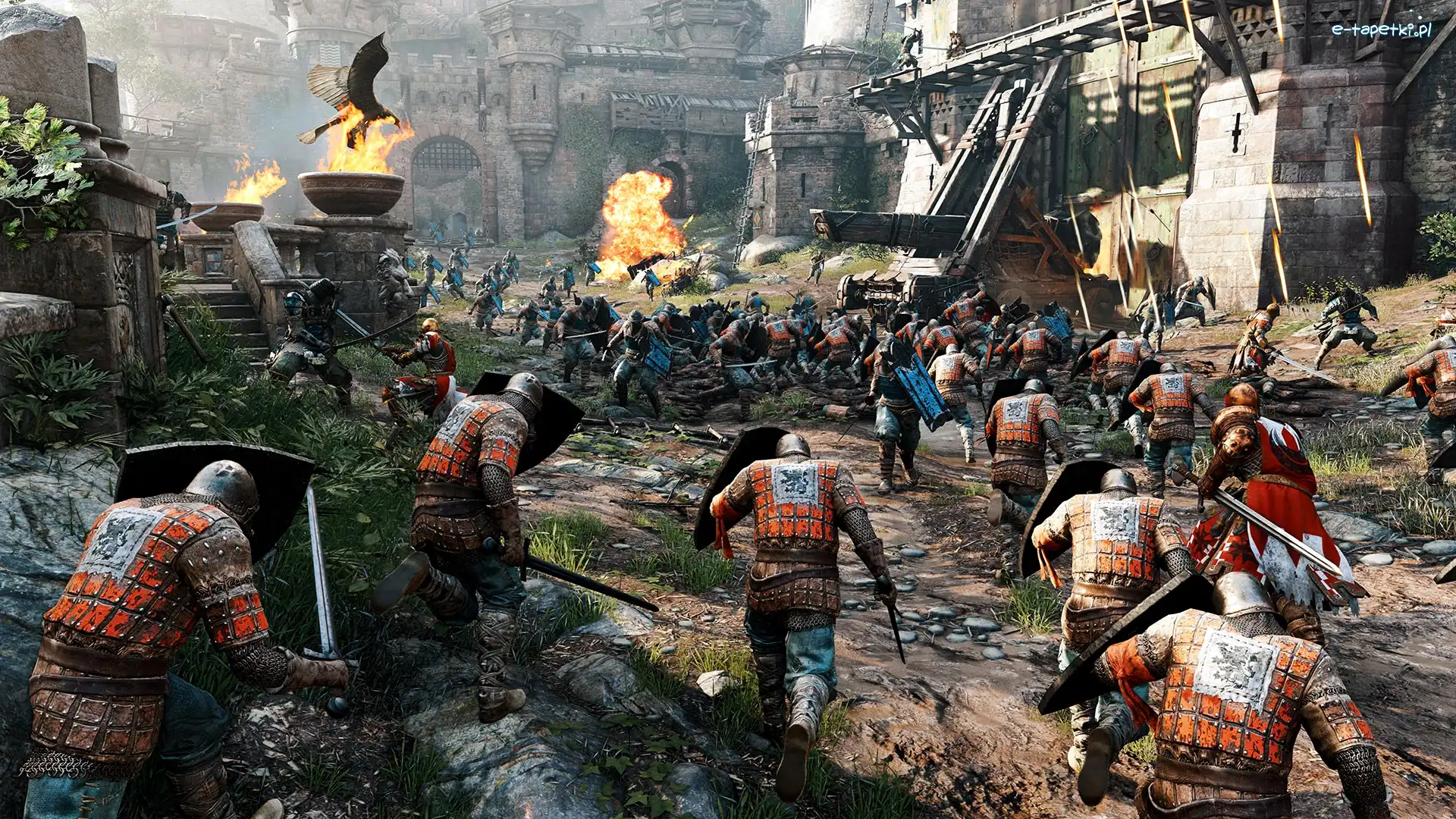 Gra, Postacie, For Honor, Ogień, Walka