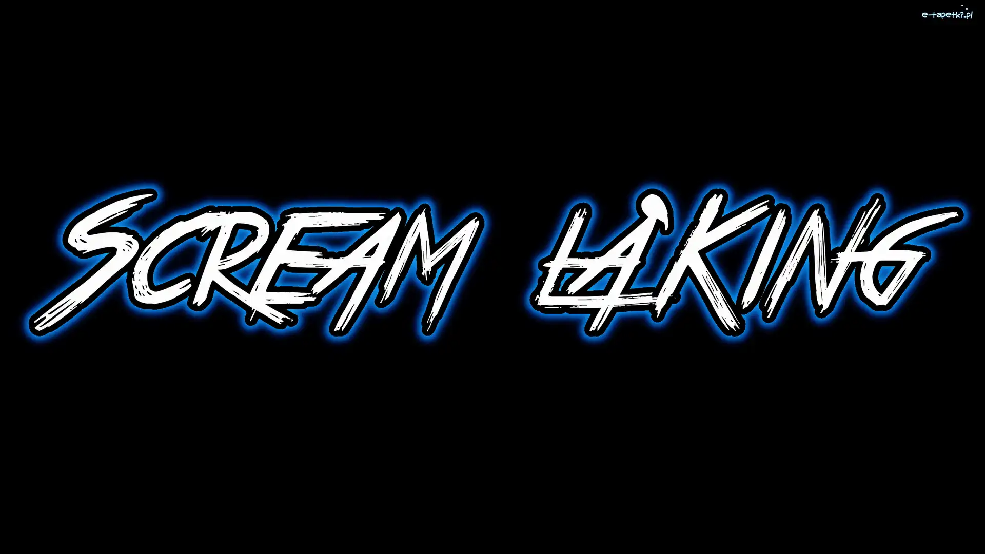 Grafika, Scream Laking, Napis
