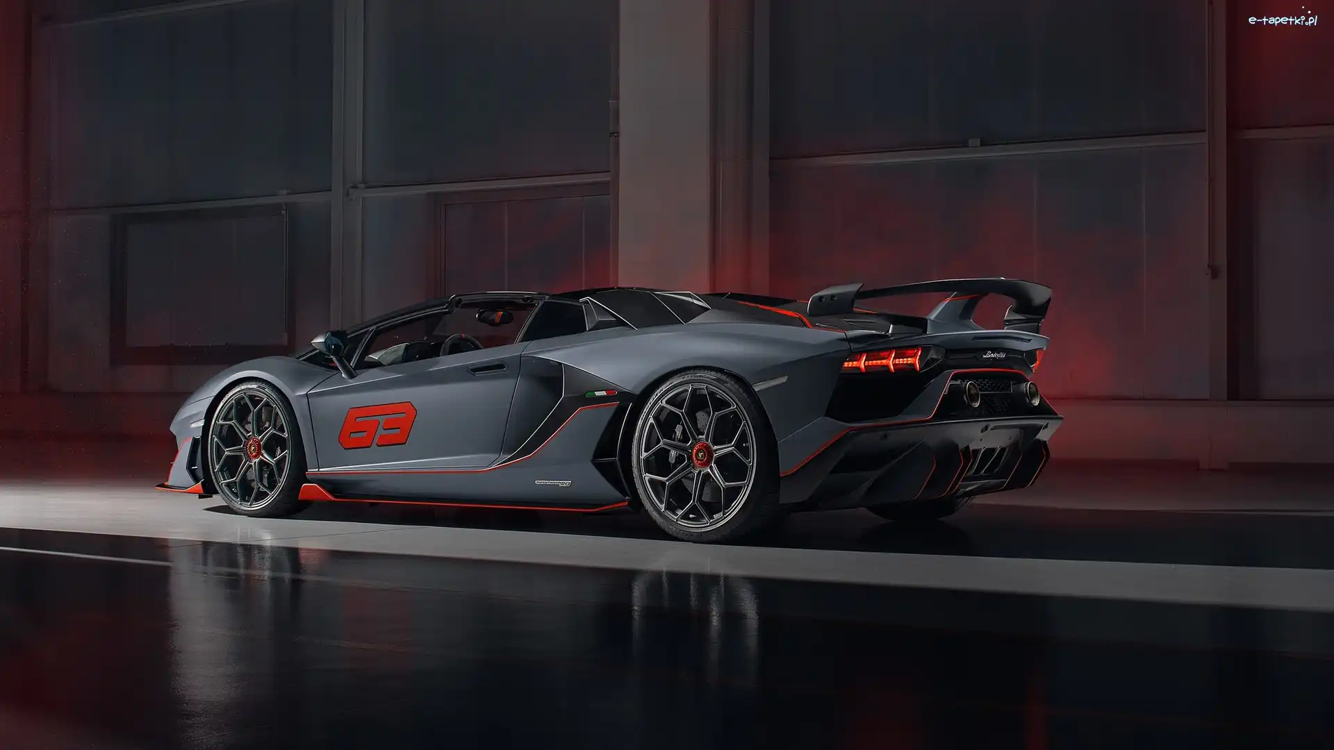 Ściana, Roadster, Lamborghini Aventador SVJ 63
