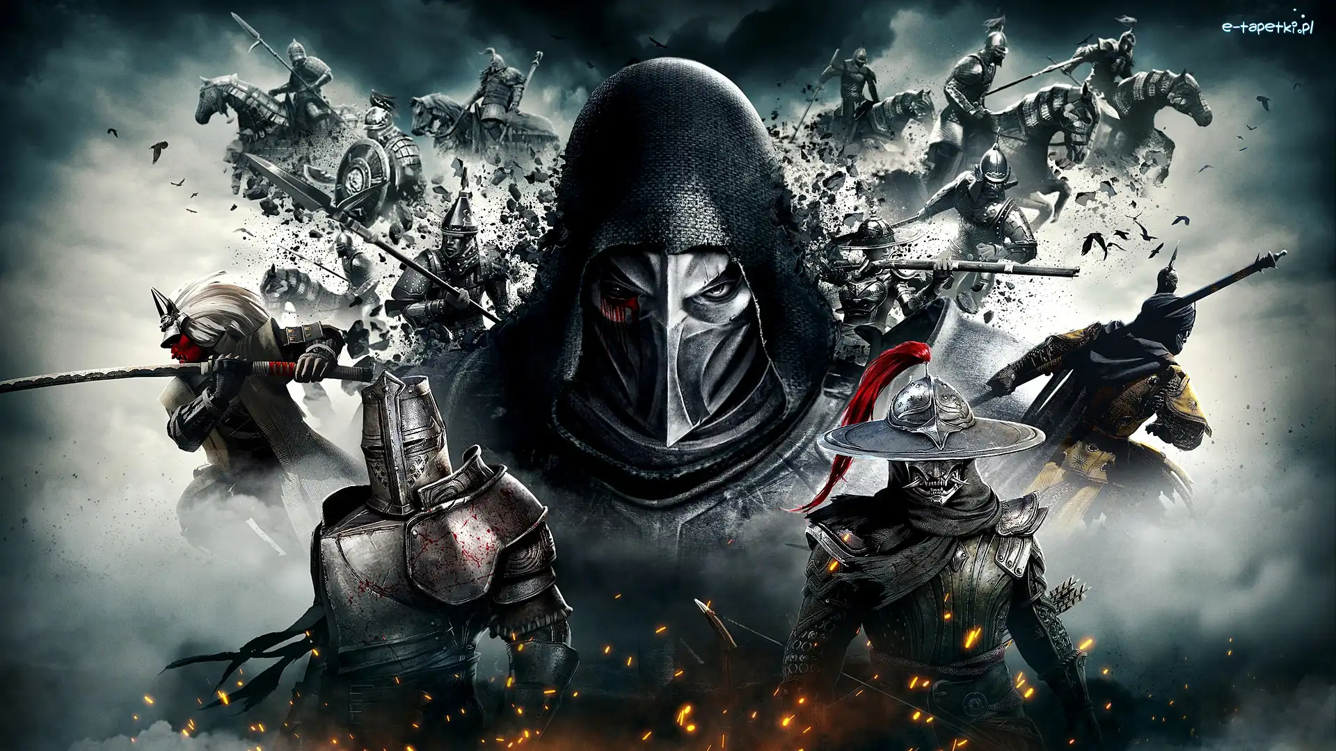 Zbroja, Konie, Postacie, Walka, Conquerors Blade, Gra