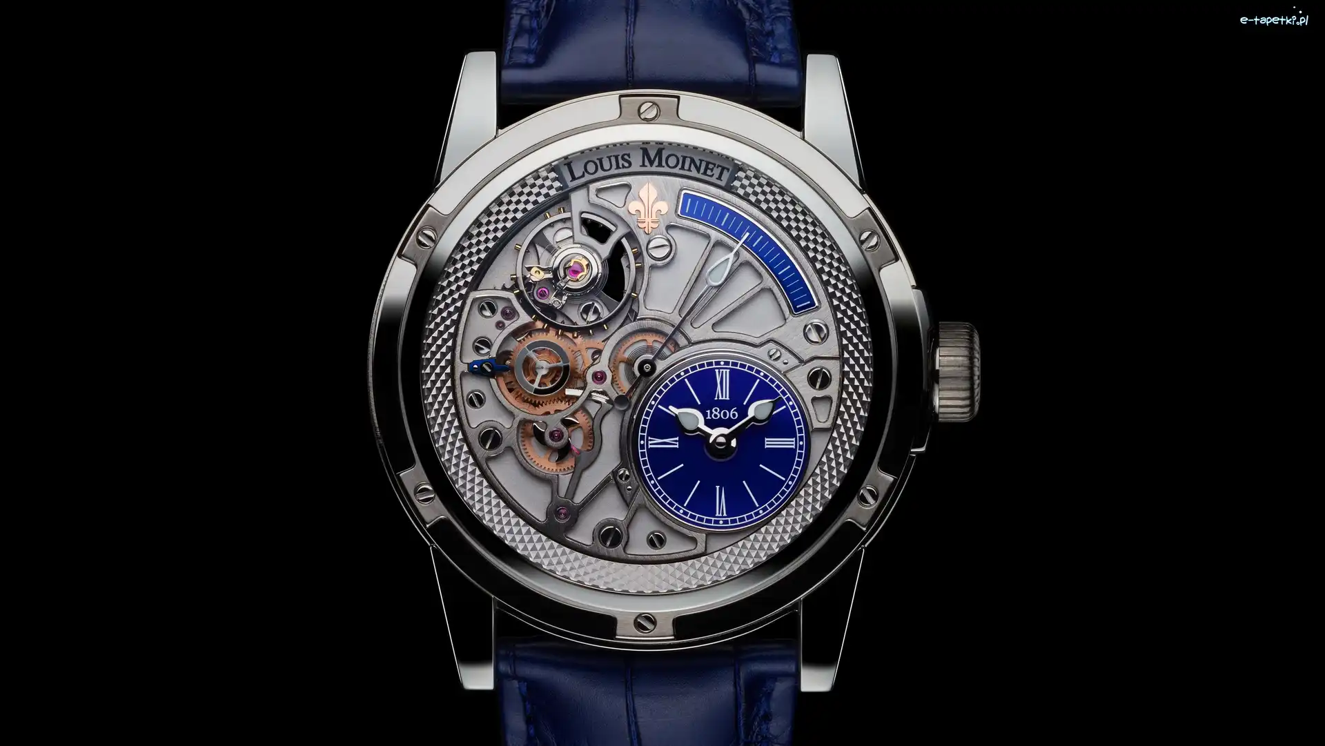 Czarne tło, Louis Moinet, Zegarek
