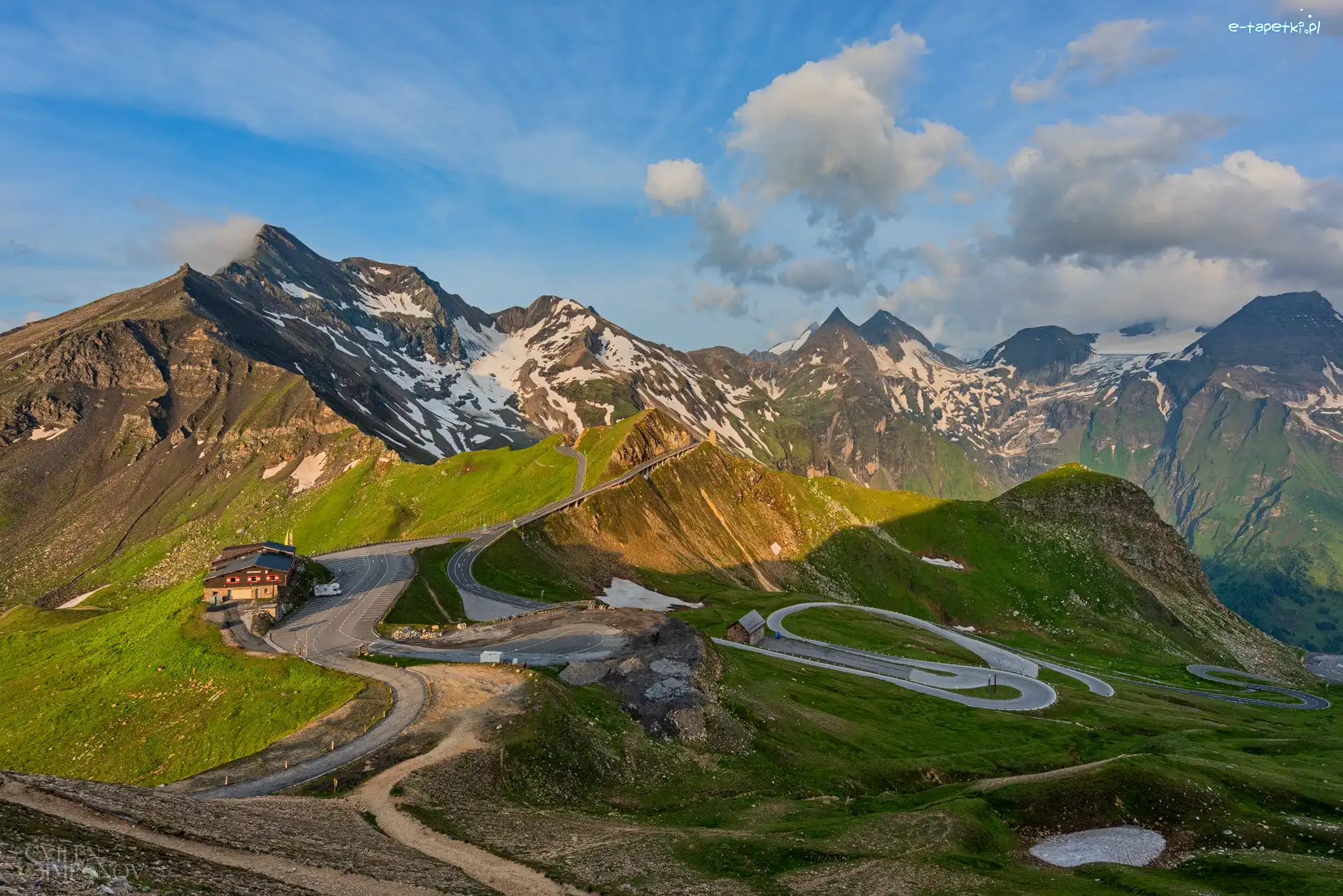 Chmury, Dolomity, Dom, Góry, Włochy, Drogi, Kręte