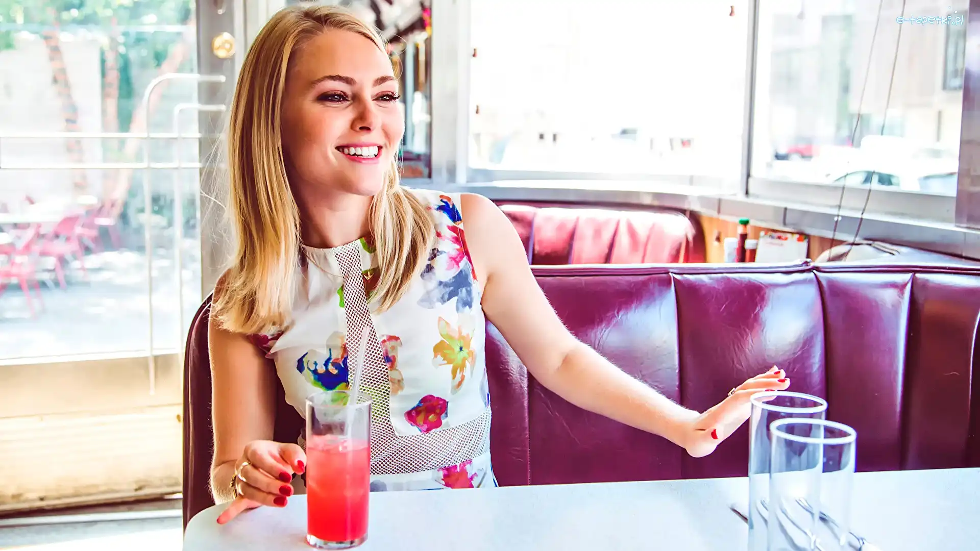 Sok, Anna Sophia Robb, Napój, Szklanki, Aktorka, Kobieta