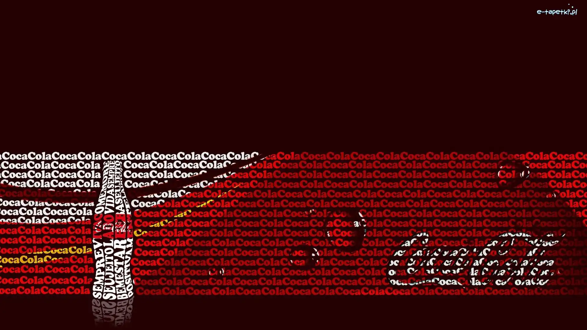 Logo, Butelka, Coca-Cola, Grafika, Krople