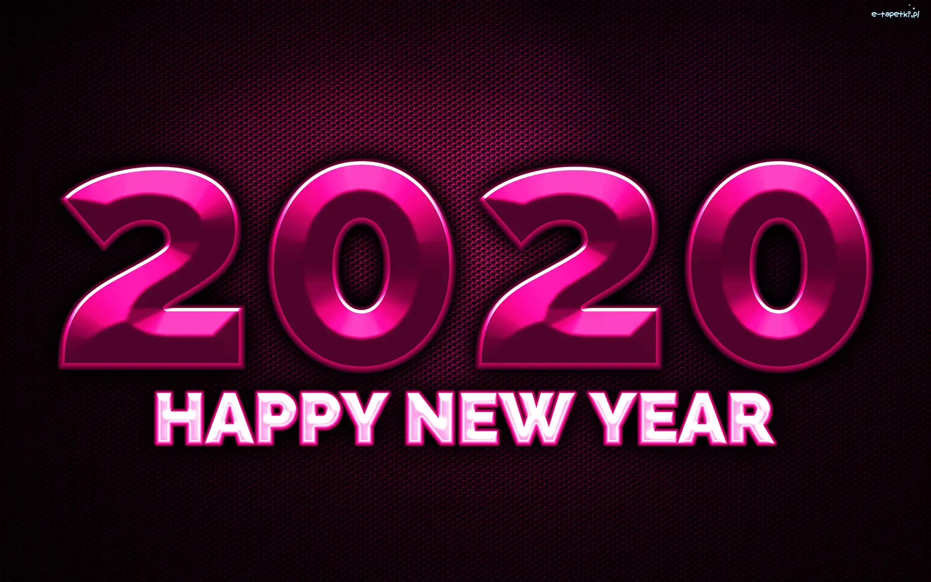 Cyfry, Happy New Year, Szczęśliwego Nowego Roku, 2020, Napis, Sylwester