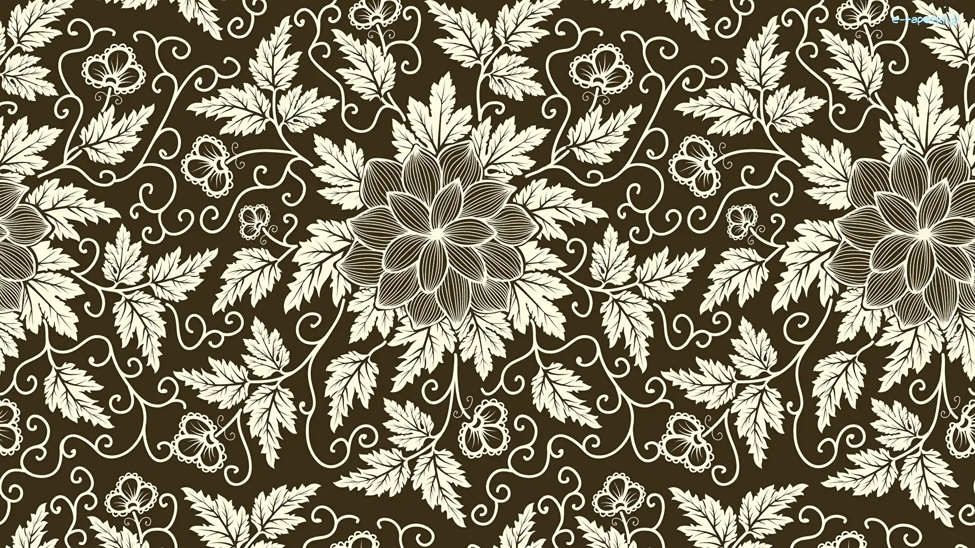 Wzór, Tekstura, Ornament, Tło, Liście, Kwiaty