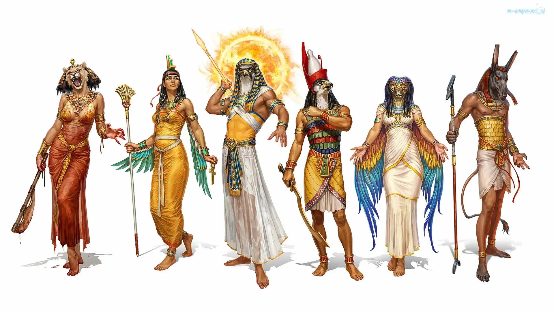 Izyda, Bogowie, Set, Uadżet, Sechmet, Ra, Horus, Egipscy