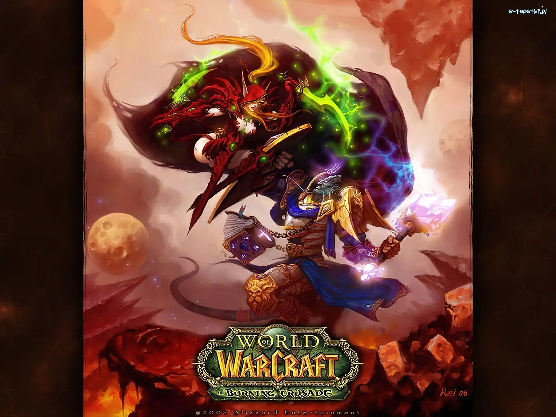 wojownik, World Of Warcraft The Burning Crusade, walka, kobieta