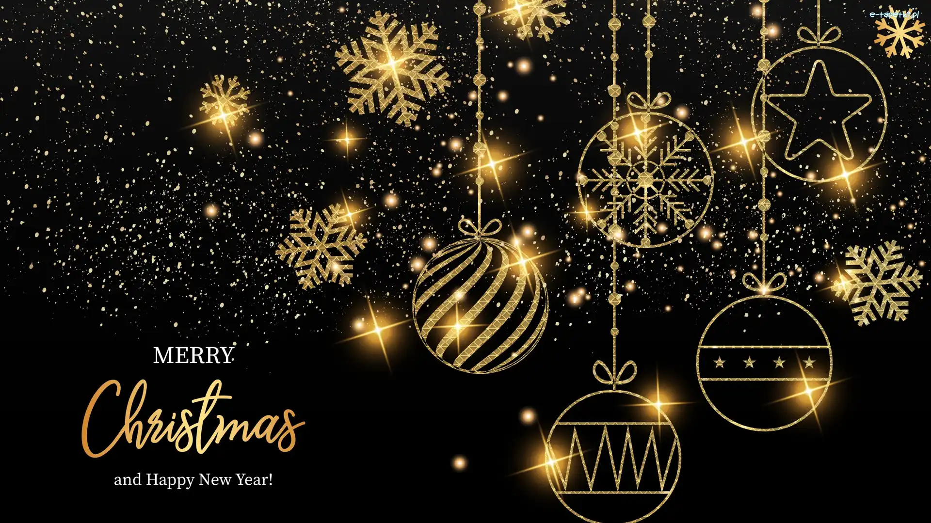Grafika, Bombki, Gwiazdy, Dekoracja, Boże Narodzenie, Merry Christmas, Napis