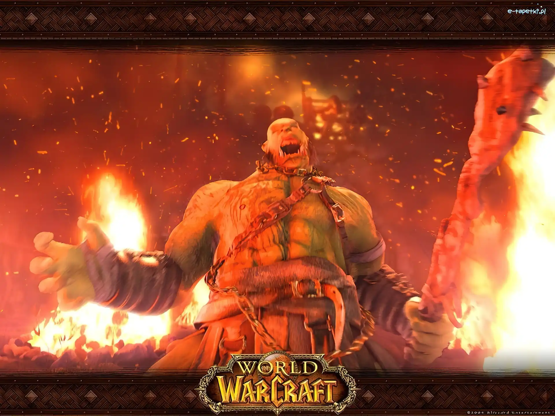 postać, ogień, fantasy, World Of Warcraft