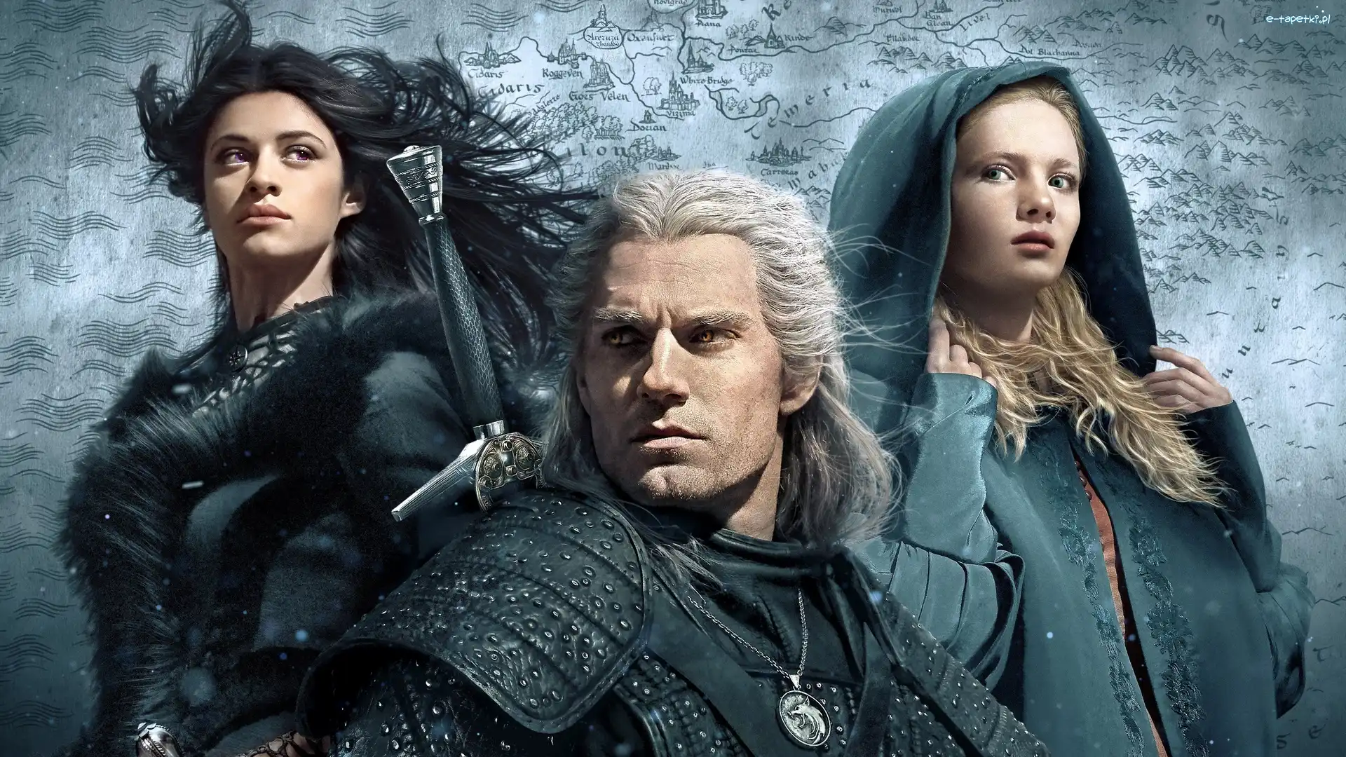Aktor, Serial, Henry Cavill, The Witcher, Ciri, Aktorka, Yennefer z Vengerbergu, Freya Allan, Anya Chalotra, Wiedźmin, Geralt z Rivii