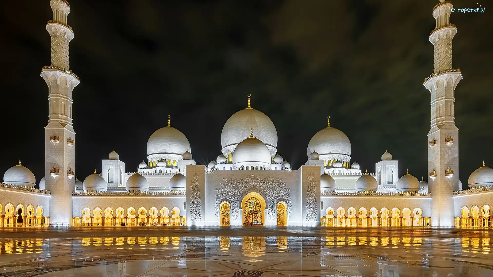 Noc, Zjednoczone Emiraty Arabskie, Abu Dhabi, Meczet Szejka Zayeda