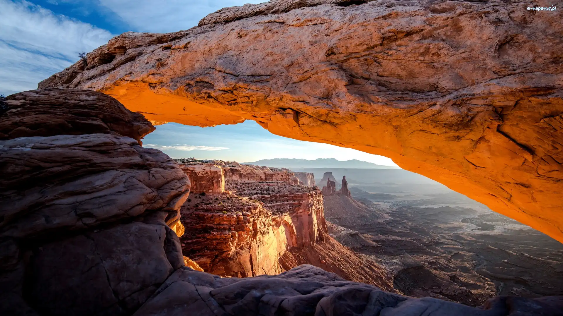 Skały, Park Narodowy Canyonlands, Kanion, Łuk skalny, Stan Utah, Stany Zjednoczone