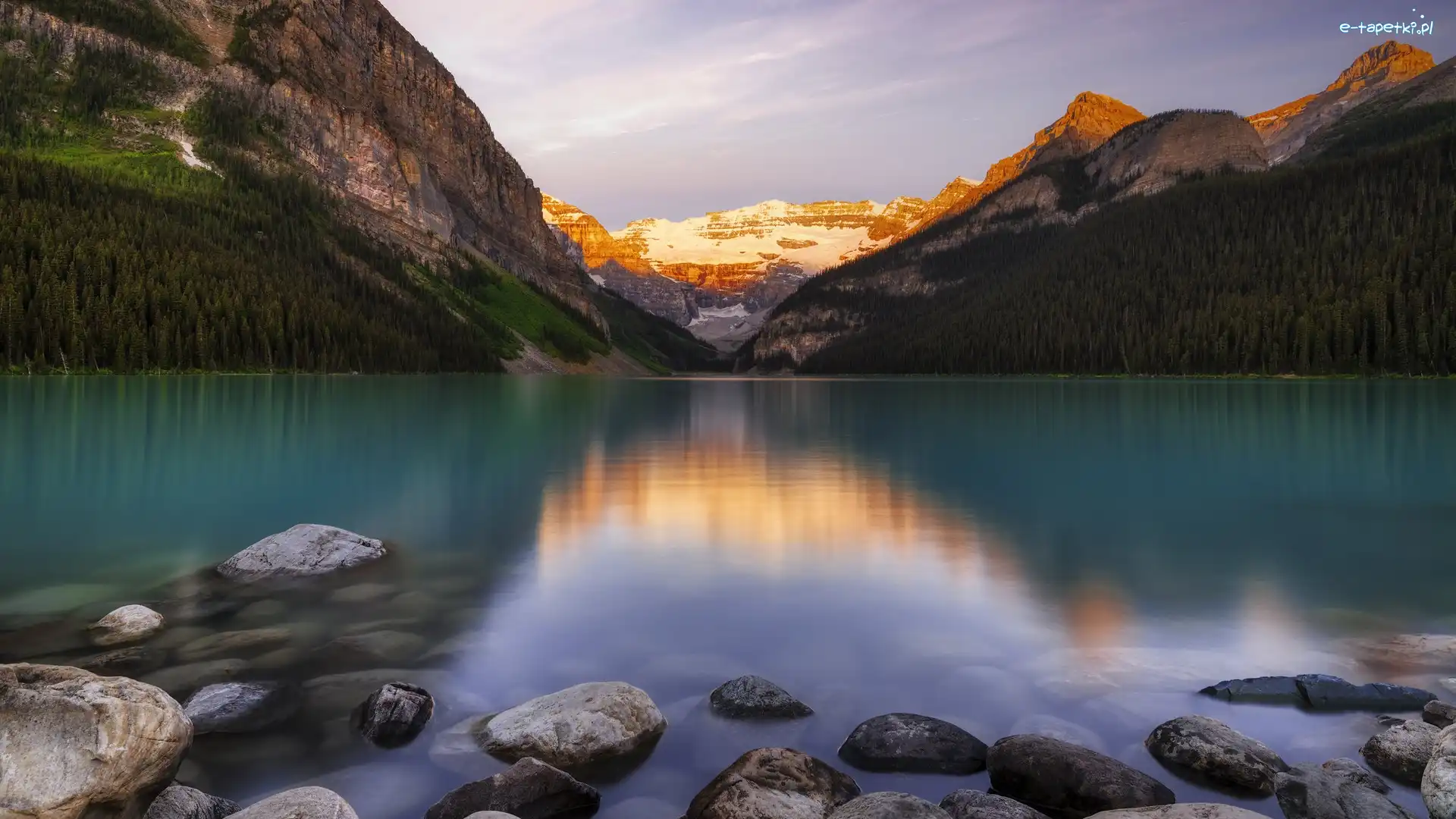 Kanada, Góry Skaliste, Kamienie, Lake Louise, Jezioro, Alberta, Park Narodowy Banff
