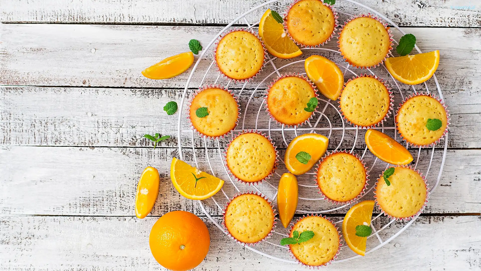 Pomarańcze, Babeczki, Kawałki, Deski, Muffinki