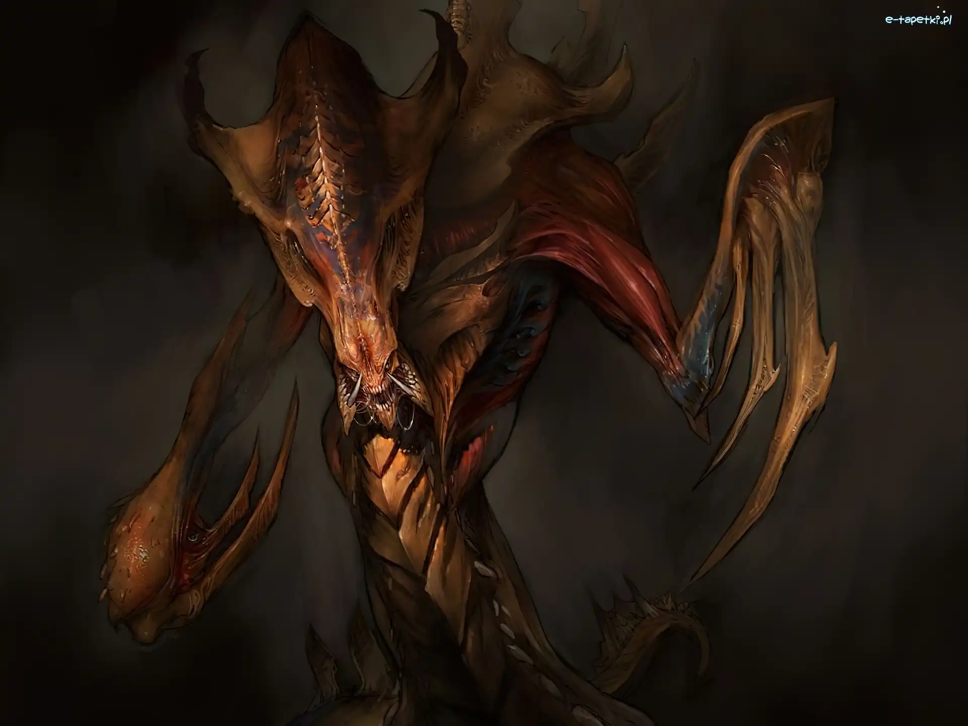 potwór, kły, skrzydła, Starcraft 2
