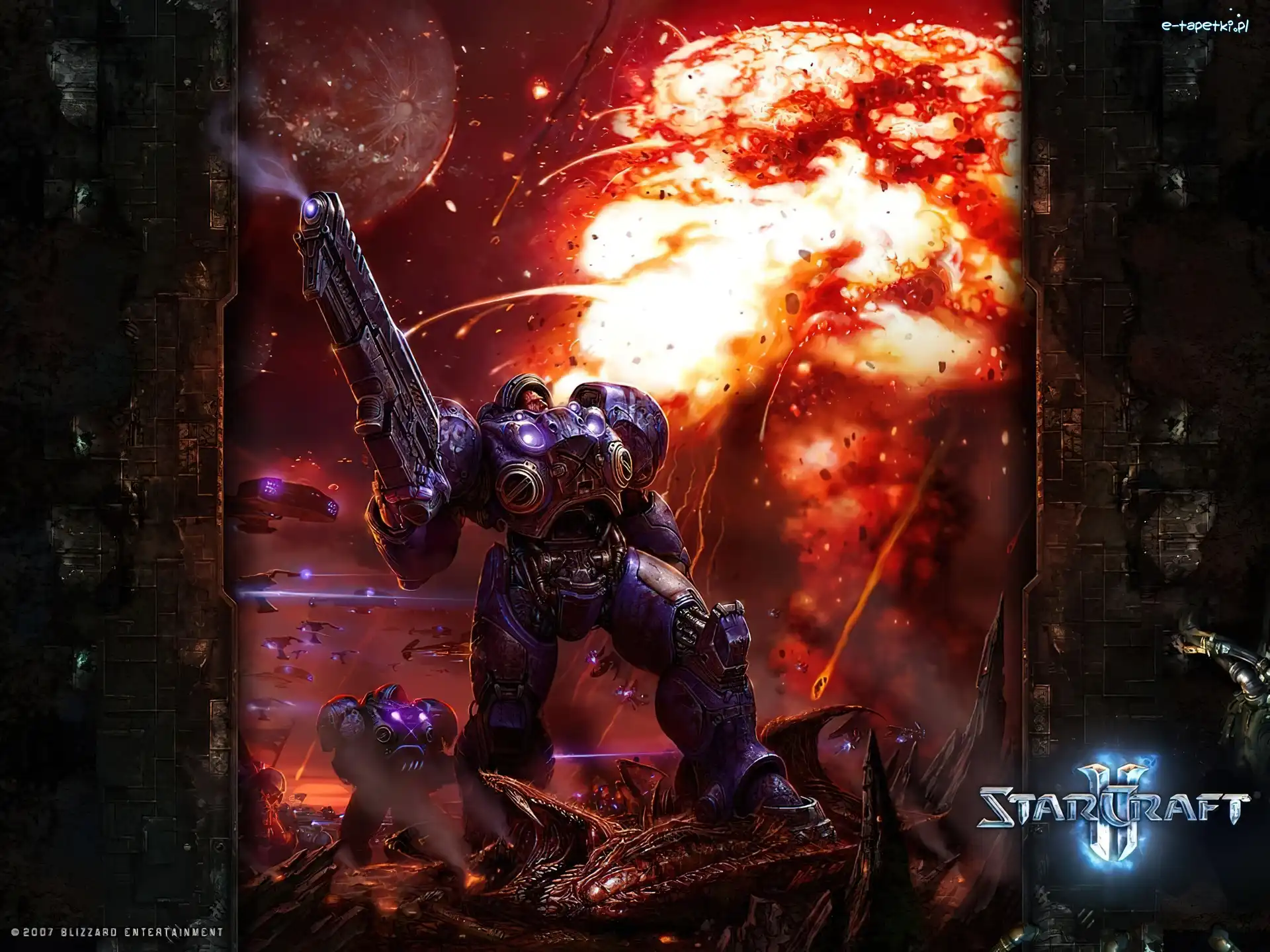 robot, Starcraft 2, wybuch, postać