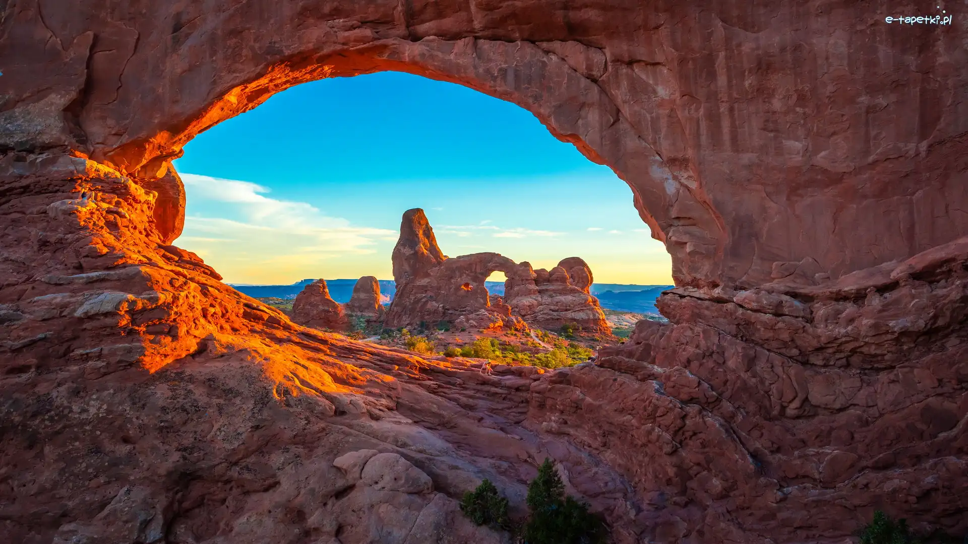 Skały, Formacje skalne, Park Narodowy Arches, Stany Zjednoczone, Stan Utah