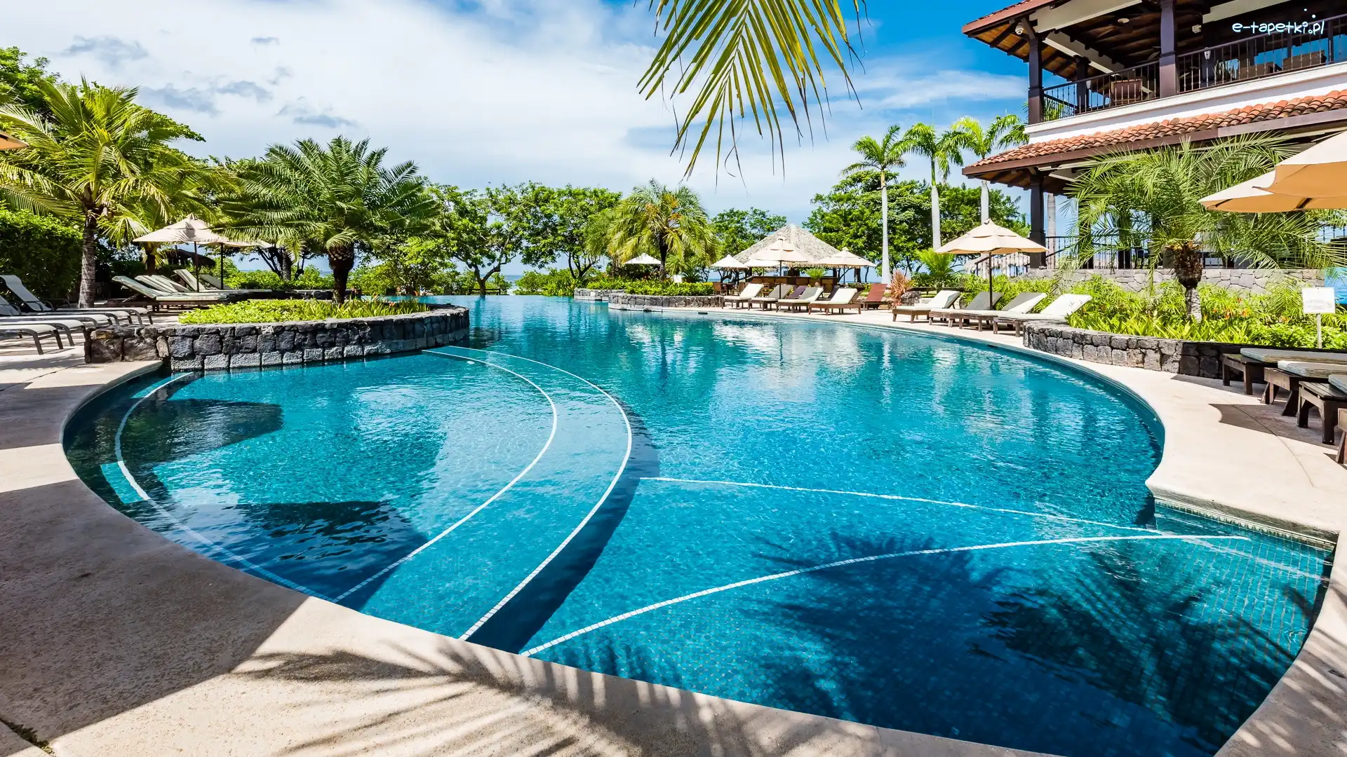 Kostaryka, Palmy, Hotel, Basen, Wakacje, Tamarindo, Hacienda Pinilla