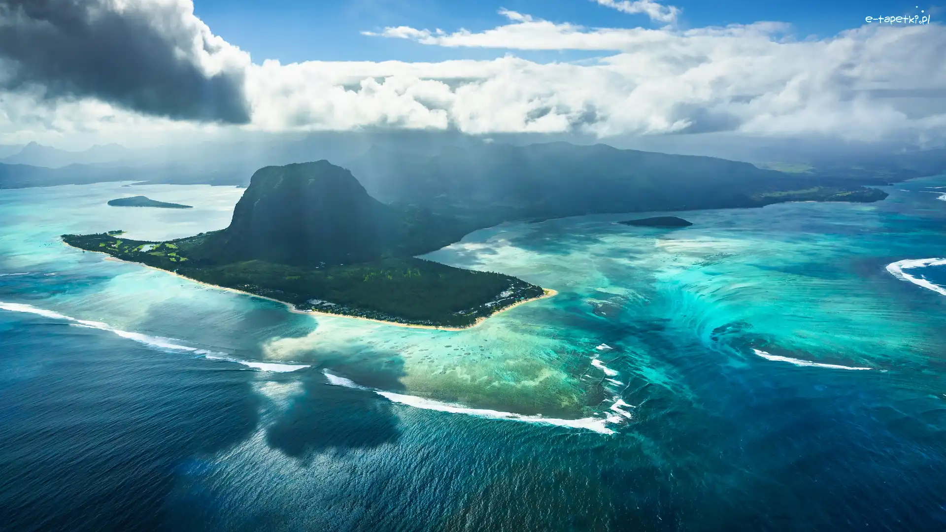 Półwysep, Góry, Le Morne Brabant, Mauritius, Morze