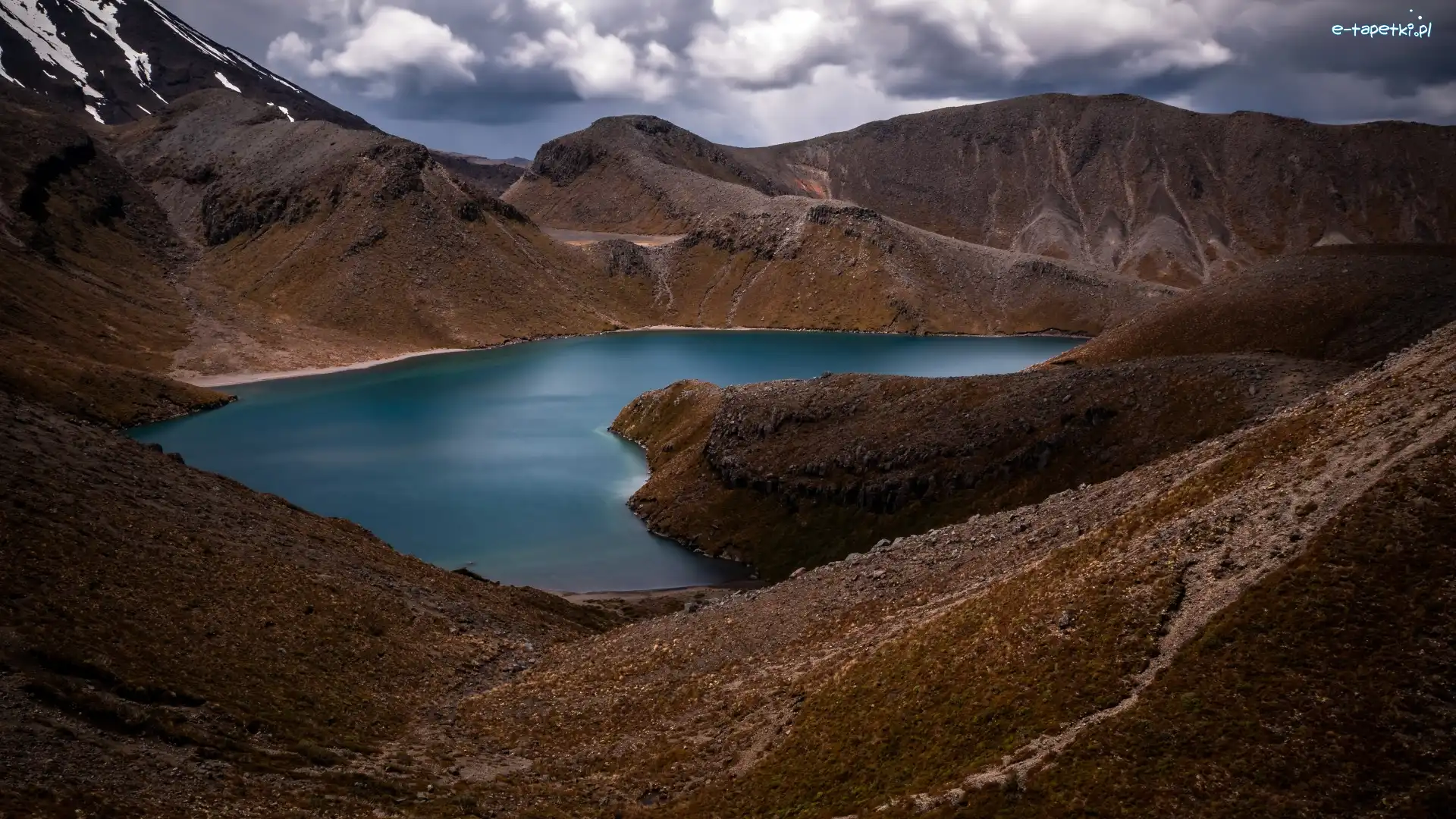 Nowa Zelandia, Tama Lake, Góry, Jezioro, Park Narodowy Tongariro, Wyspa Północna, Region Manawatu-Wanganui