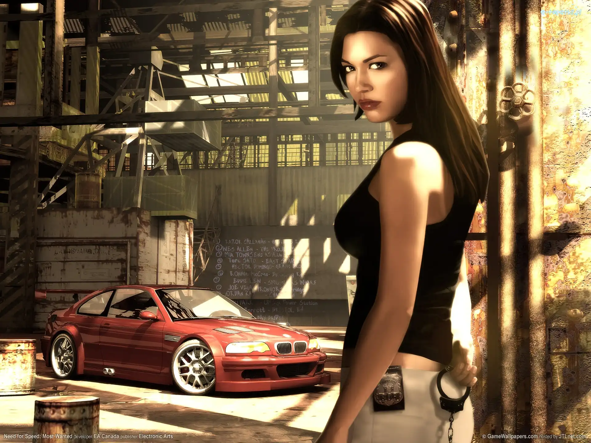 kobieta, bmw, samochód, Need For Speed Most Wanted