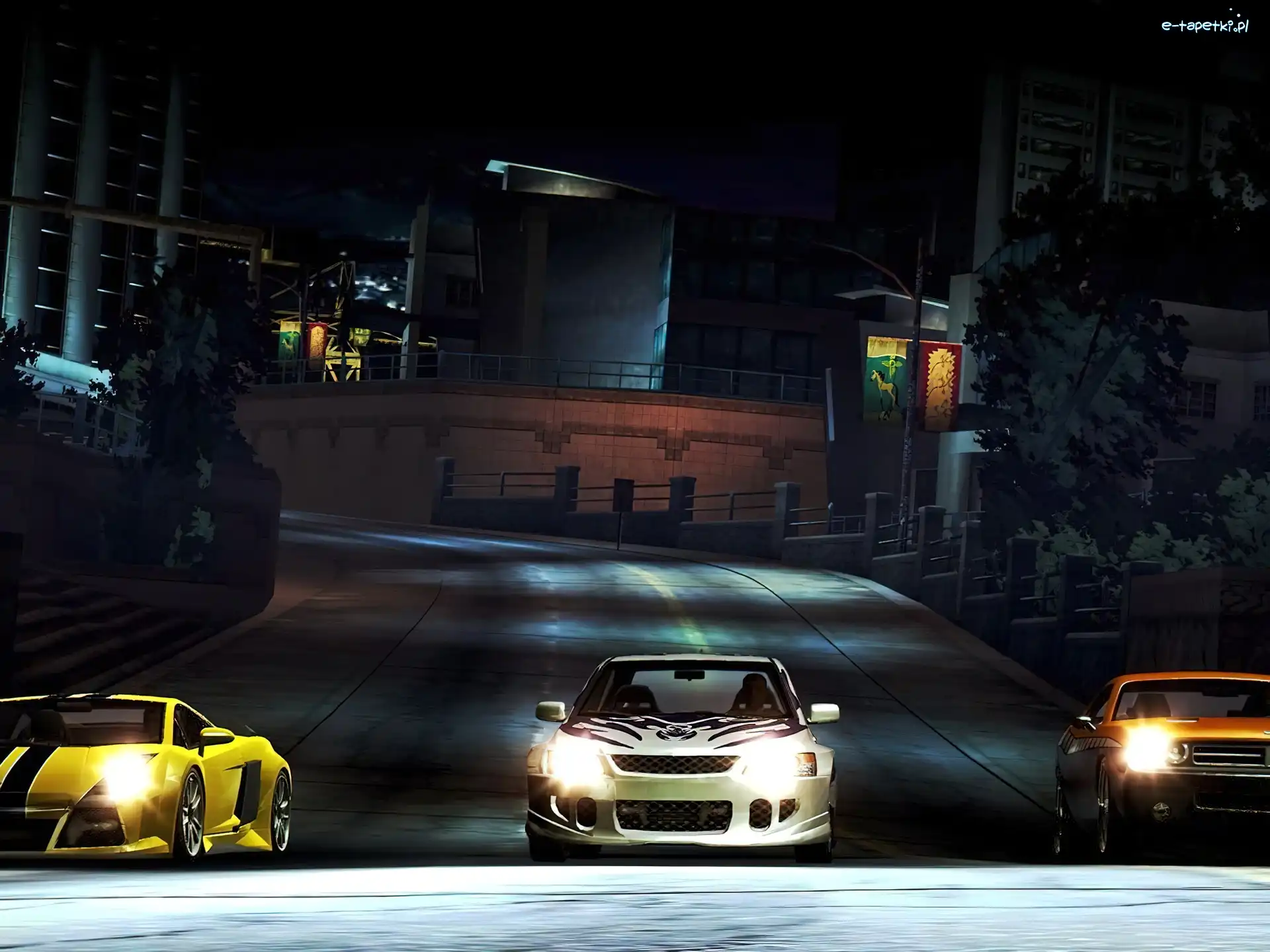 Need For Speed Carbon, ulica, samochód, samochody, noc