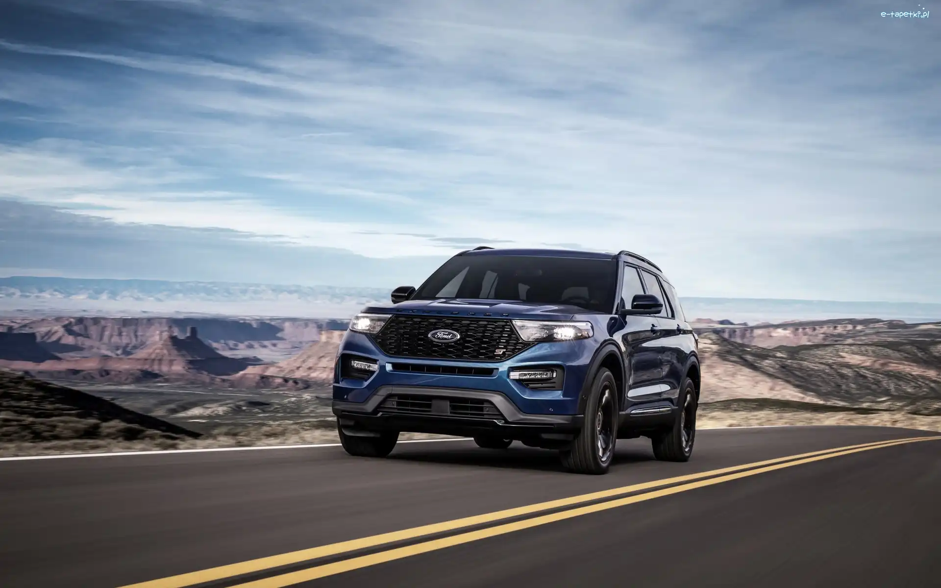 2020, Ford Explorer ST, Niebieski