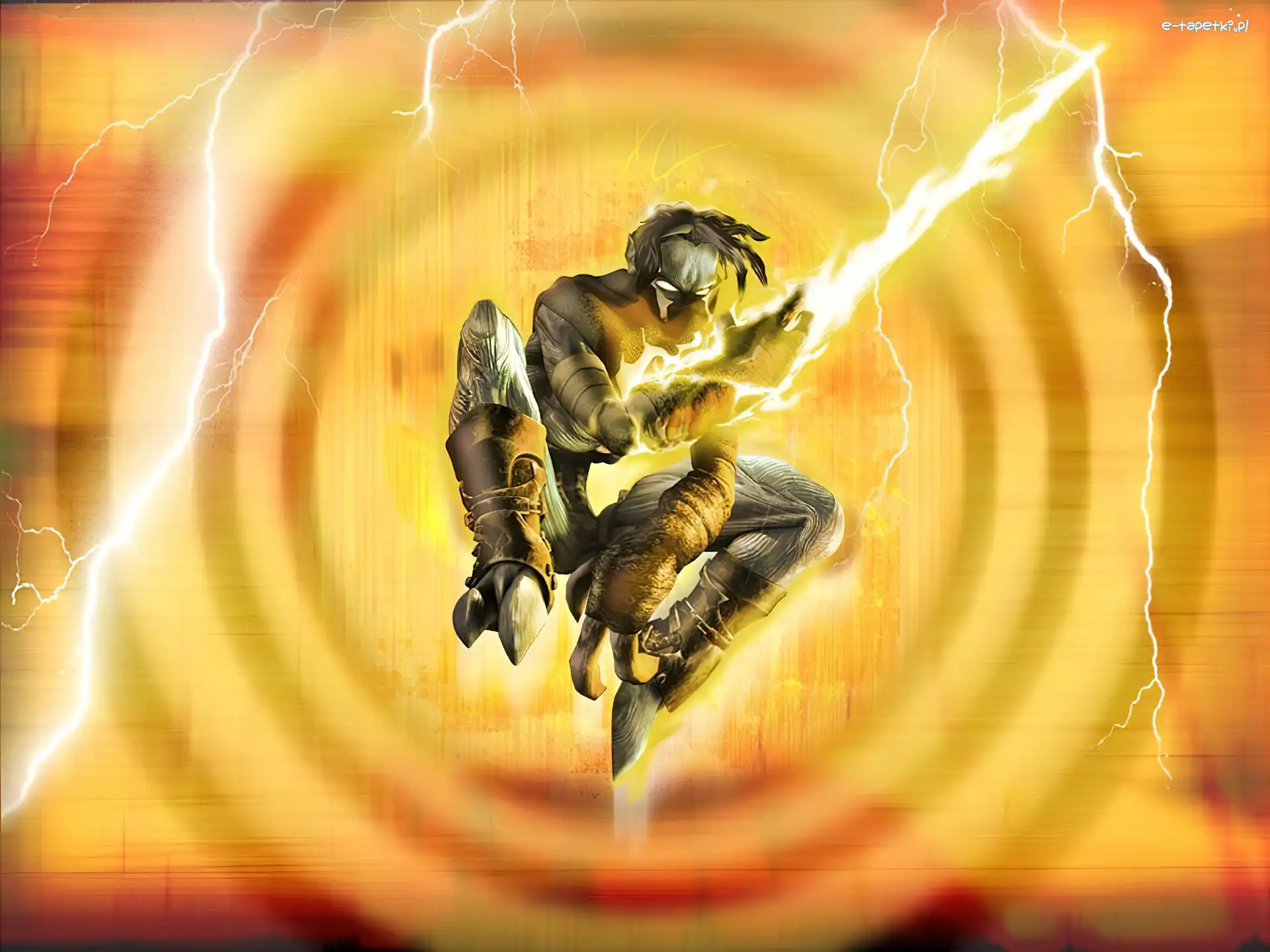 postać, błyskawice, potwór, Legacy Of Kain Soul Reaver 2