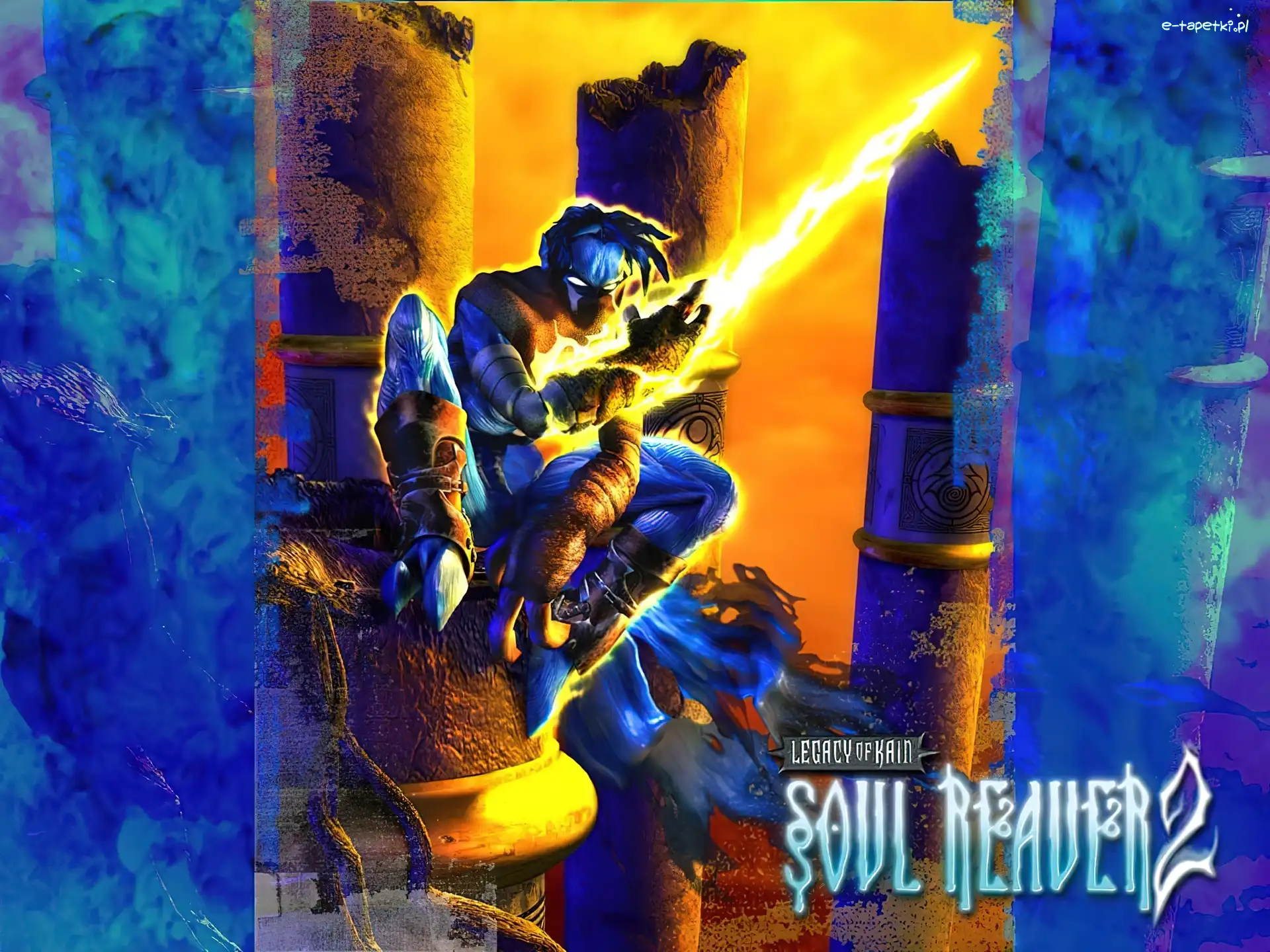 postać, ogień, potwór, Legacy Of Kain Soul Reaver 2