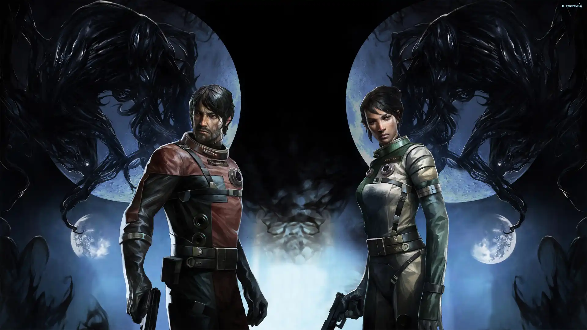 Gra, Morgan Yu, Prey, Kobieta, Mężczyzna