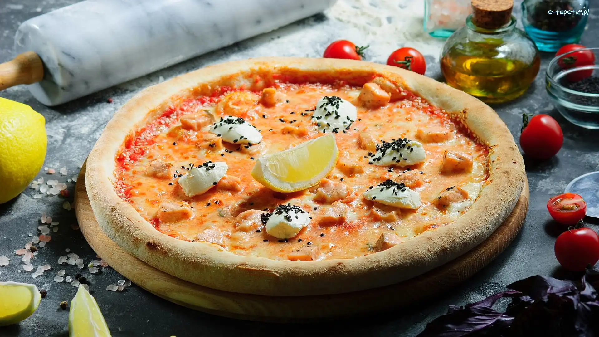 Cytryna, Pomidory, Wałek, Pizza