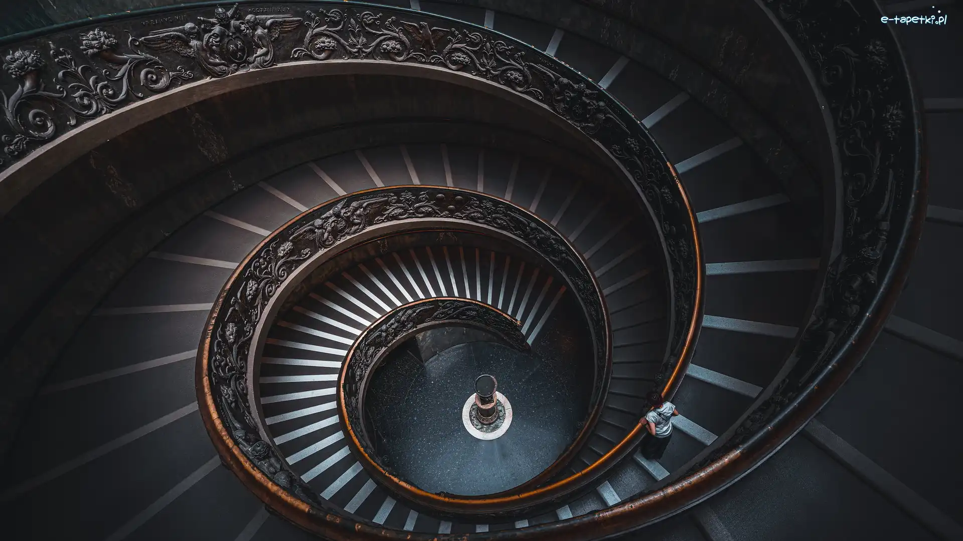 Muzeum Pio Clementine, Spirala, Bramante Staircase, Watykan, Schody, Kręte