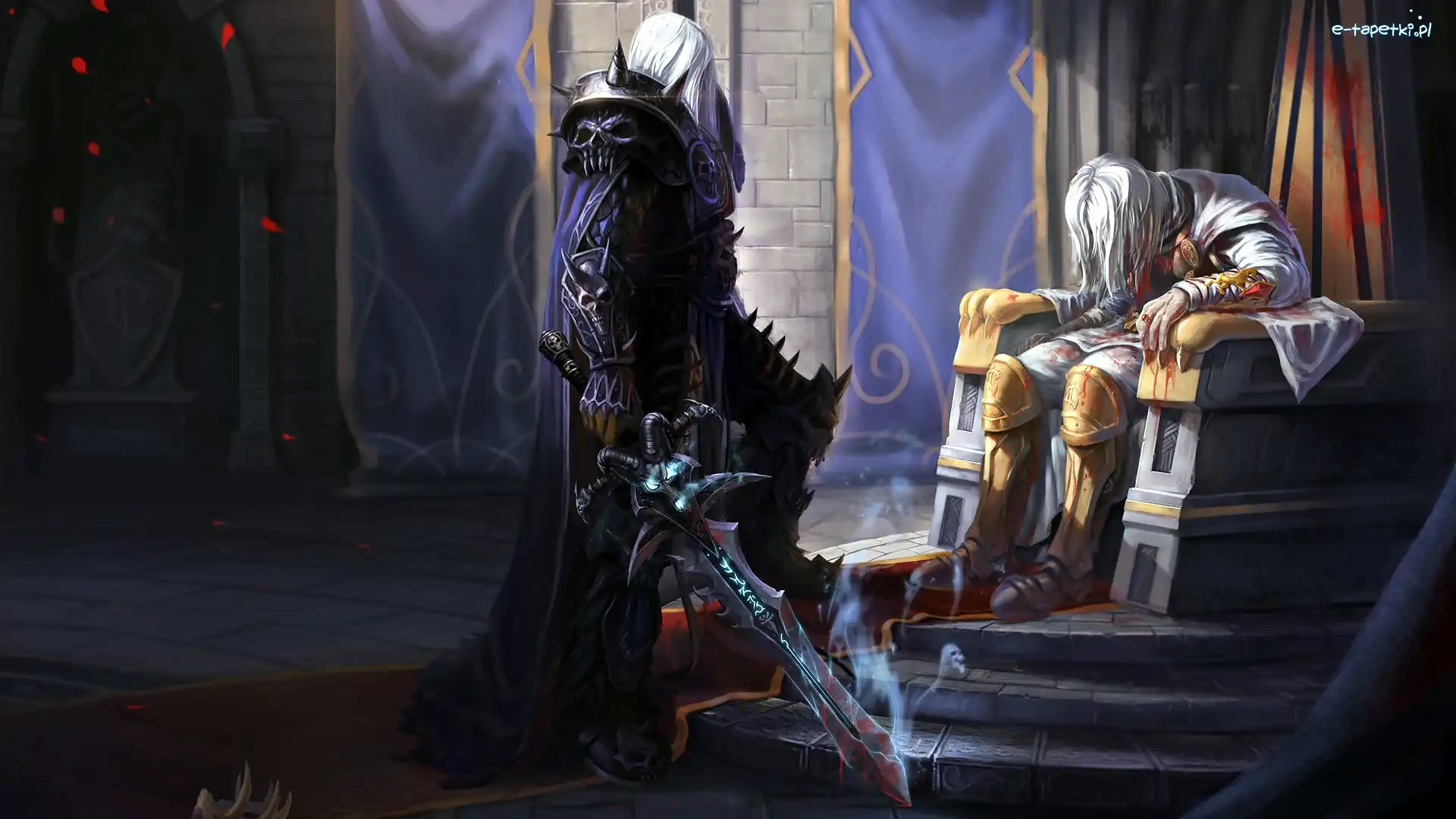 Zbroja, Arthas Rise of the Lich King, Arthas Menethil, Miecz, World of Warcraft, Gra